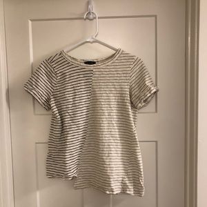 Offset striped shirt